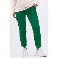 Enorsia Women's Jersey Utility Trouser in Green | Size: 16