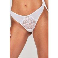 Ann Summers Women's Bridal Sexy Lace 3 Pack Thongs in White | Size: 8