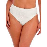 Fantasie Women's Beach Waves High Waist Bikini Brief in White | Size: 12