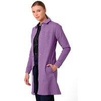 Enorsia Women's Slim Longline Coloured Jacket in Purple | Size: 8