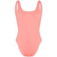 Gymshark Women's Open Back Turquoise Swimsuit in Pink | Size: Medium
