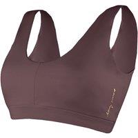 Gymshark Women's Whitney Simmons Ecru Sports Bra in Brown | Size: Small