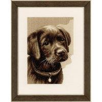Vervaco LABRADOR PUPPY - Counted Cross Stitch Kit: Labrador Puppy