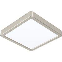 Loops Wall / Ceiling Light Satin Nickel 210mm Square Surface Mounted 16.5W LED 3000K in Metallics