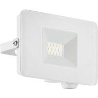 Loops IP65 Outdoor Wall Flood Light White Adjustable 10W Built in LED Porch Lamp