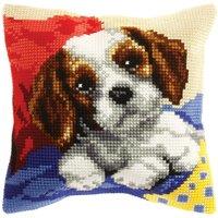 Groves & Thames CUSHION DOGGY - Cross Stitch Kit: Cushion: Large: Doggy - Orchidea