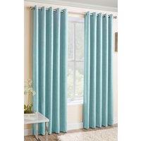 Enhanced Living Plain Textured Thermal Room Darkening Energy Saving Pair of Curtains For Bedroom & Living Room | Size: 168 cm width x 137 cm drop