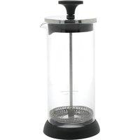 La Cafetiere 400ml Glasss Milk Frother with Non-Slip Base, Black in Clear