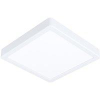 Loops Wall / Ceiling Light White 210mm Square Surface Mounted 16.5W LED 3000K