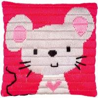 Vervaco L/S CUSH LITTLE MOUSE - Long Stitch Cushion Kit Little Mouse