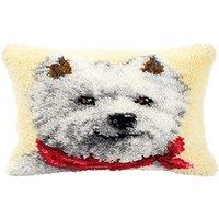 Vervaco L/HK CUSH WESTIE - Latch Hook Kit: Cushion: West Highland Terrier