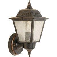 Loops Outdoor IP44 Wall Light Weathered Bronze LED E27 60W