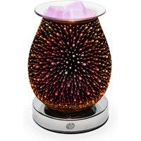 Rio Alura Wax Melt Burner & Aroma Diffuser Lamp in Silver