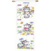Vervaco H/CHART KITTEN - Counted Cross Stitch Kit: Height Chart Kitten