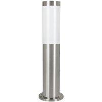 Loops IP44 Outdoor Bollard Light Stainless Steel 12W E27 450mm Driveway Lamp Post in Metallics
