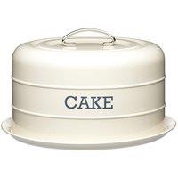 Living Nostalgia Antique Cream Domed Cake Tin