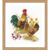 Vervaco CHICKEN FAMILY - Counted Cross Stitch Kit: Chicken Family