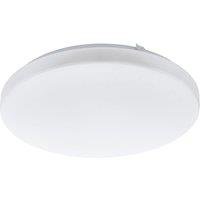 Loops Wall Flush Ceiling Light Colour White Shade White Plastic Bulb LED 17.3W