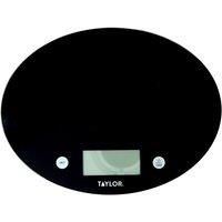 Taylor Slimline Digital Dual Kitchen Scale, 5kg / 5000ml, Black Glass