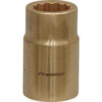 Loops 15mm Non-Sparking WallDrive Socket - 1/2" Square Drive - Beryllium Copper