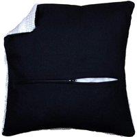 Vervaco CUSH BACK W/ZIP BLACK - Cushion Back: with Zipper: Black