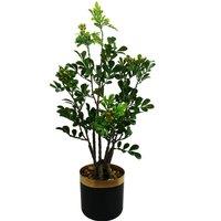 Leaf 60cm Artificial Aglaia Odorata Bonsai Ficus Tree in Green
