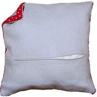 Vervaco CUSH BACK W/ZIP GREY - Cushion Back: with Zipper: Grey