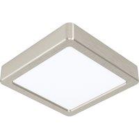 Loops Wall / Ceiling Light Satin Nickel 160mm Sqaure Surface Mounted 10.5W LED 3000K in Metallics