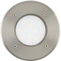 Loops IP67 Outdoor Recessed Ground Light Stainless Steel Round 2.5W Built in LED in Metallics