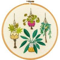 Vervaco HOUSEPLANTS - Embroidery Kit with Hoop: House Plants