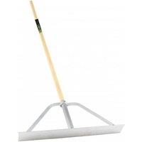 Pegdev Premier Spazzle Lute with 24" Aluminium Blade & 48" Hardwood Handle in Metallic Silver