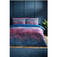 Catherine Lansfield 'Satin Animal Print' Duvet Cover Set in Teal | Size: Single