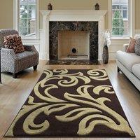 Smart Living Modern Hand Carved Soft Thick Area Rug - Florence in Green | Size: 80 cm x 150 cm