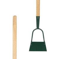 Pegdev Solid Forged Dutch Onion Hoe with 54" Hardwood Handle in Light Oak