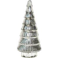 Ivyline Juniper Silver Glass Tree | H41cm W18cm | 2 other Colours & 2 Sizes Available | Hand finished | 2024 star performer in Metallic Silver