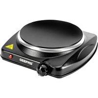 Geepas Single Ceramic Hot Plate Infrared Portable Electric Cooktop Hob 1200W in Black