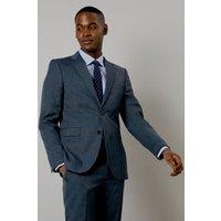 Burton Men's Navy Marl Slim Fit Suit Jacket | Size: 46R