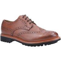 Cotswold Men's 'Quenington Commando' Leather Lace Shoes in Brown | Size: 11