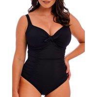 Fantasie Women's Merissa Tie Front Swimsuit in Black | Size: 40D