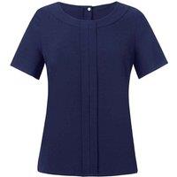 Brook Taverner Women's Verona Short-Sleeved Top in Navy | Size: 16