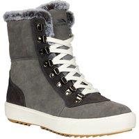 Trespass Women's Korinna Suede Lace Up Snow Boots in Grey | Size: 3