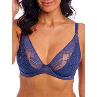 Wacoal Women's Sensu Lace Plunge Bra in Blue | Size: 38D