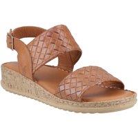 Hush Puppies Women's Ebony Woven Sandal in Tan | Size: 7