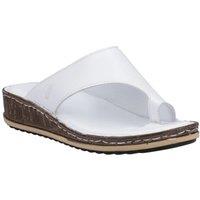 Hush Puppies Women's Elissa Toepost Sandal in White | Size: 5