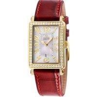 Ave of Americas Mini IPYG Stainless Steel DIamond Case,White MOP Dial .... Swiss Quartz Watch