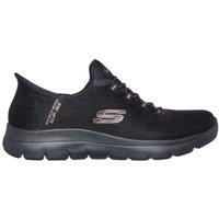 Summits Sparkle Bungee Slip-ins Black Gold