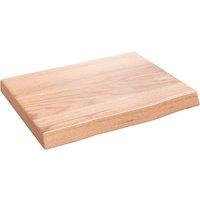 Wall Shelf Light Brown 40x30x(2-4) cm Treated Solid Wood Oak