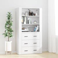 Berkfield Home Highboard White Engineered Wood