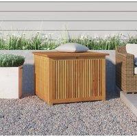 Berkfield Home Garden Storage Box 75x75x58 cm Solid Wood Acacia in Brown | Size: 75 x 75 x 58 cm