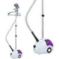 Geepas 2000W Garment Clothes Steamer 11 Modes 1.8L Tank Wrinkle Remover in Purple